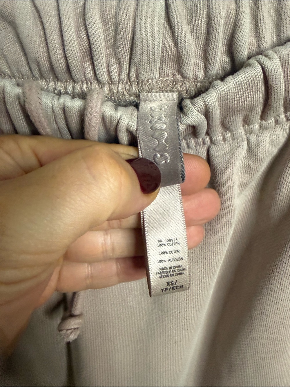 SKIMS Casual Drawstring Jogger Pants - Taupe - Picture 2 of 3